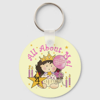 Princess All About Me 4th Birthday Tshirts Key Ring