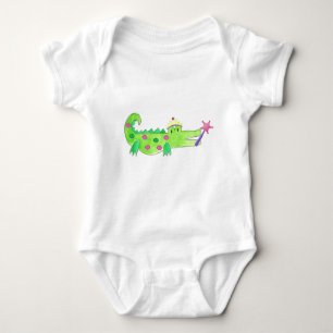 Princess Alligator Baby Bodysuit