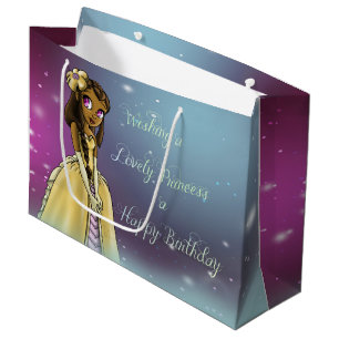 Princess Amariah Birthday Gift Bag - Large, Glossy