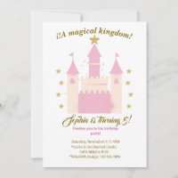 Princess and Castle Birthday Invitation | "Childre