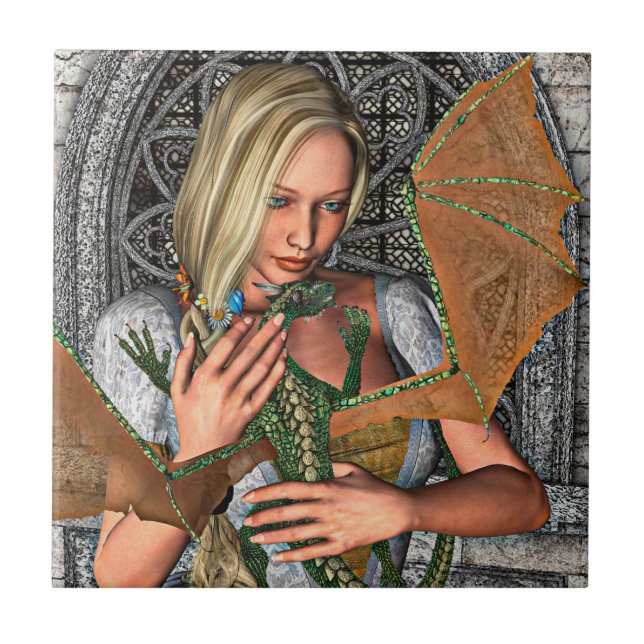 Princess and Dragon Tile (Front)