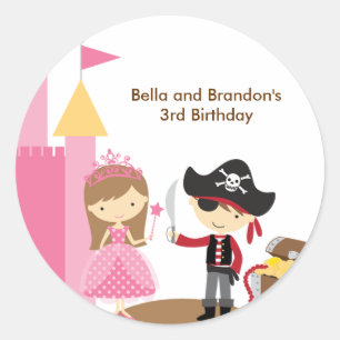 Princess and Pirate Stickers