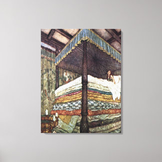 Princess and the Pea Fairy Tale Canvas Print