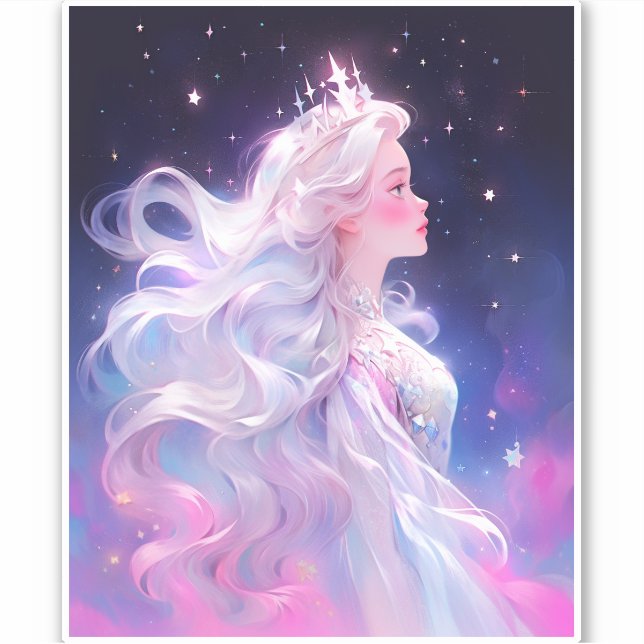 Princess Anime Girl Made Of Stars (Front)