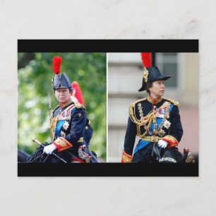 Princess Anne as Regiment Colonel, Blues & Royals Postcard