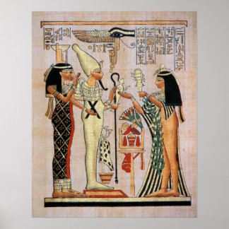 Princess Approaches Osiris, Isis and Nephtys Poster
