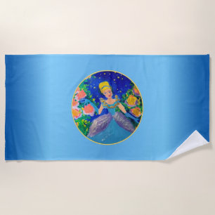 Princess "Art by Kids"  Beach Towel