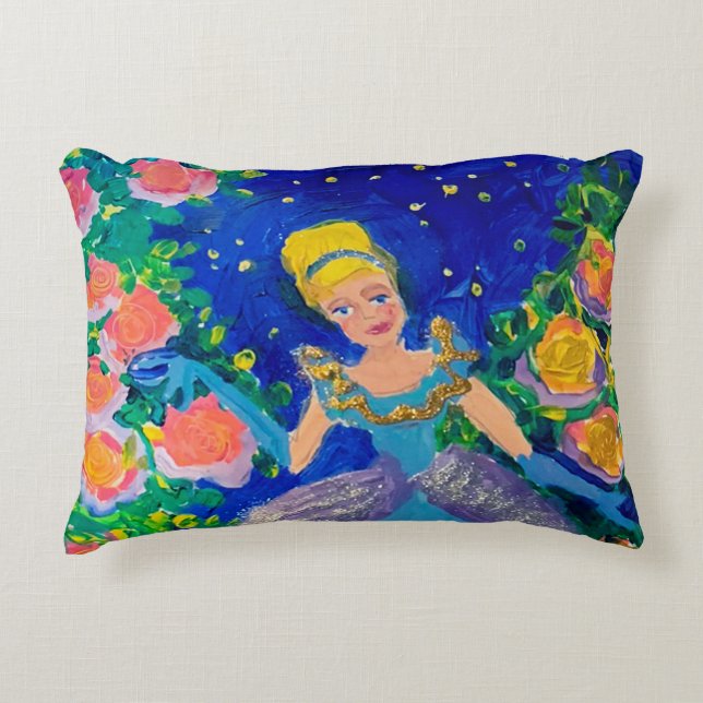 Princess "Art by Kids" Decorative Cushion (Front)