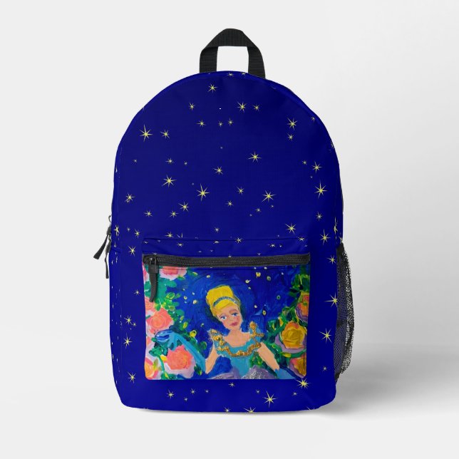 Princess "Art by Kids" Printed Backpack (Front)