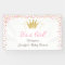 Princess Baby shower banner Royal Pink Gold Girl