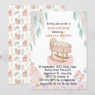 Princess Baby Shower   Invitation