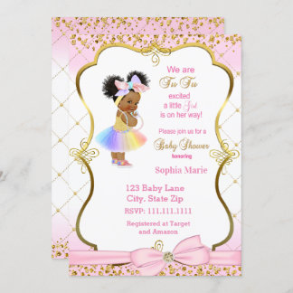 Princess baby shower invitation