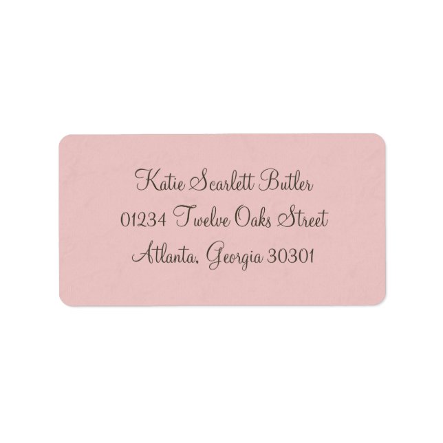 Princess Baby Shower Label (Front)