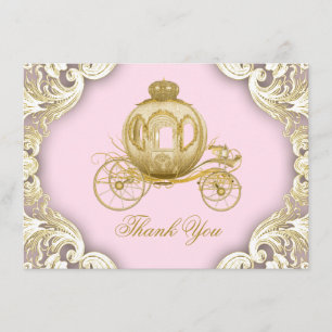 Princess Baby Shower Thank You Cards