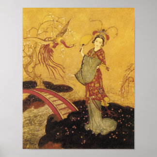 Princess Badoura by Edmund Dulac Poster