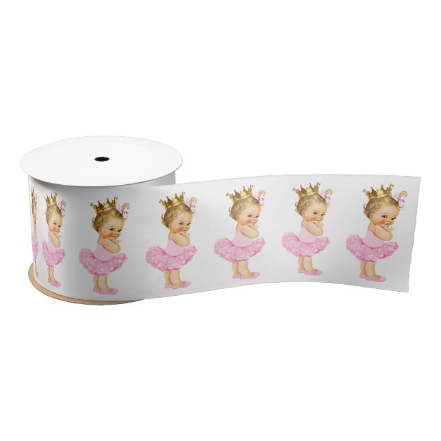 Princess Ballerina Tutu Baby Girl Satin Ribbon (Spool)