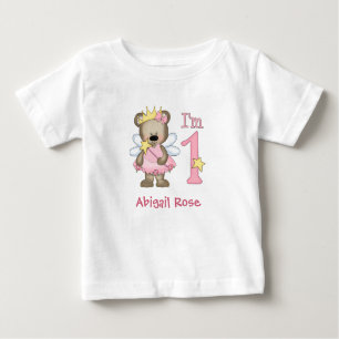 Princess Bear 1st Birthday Baby T-Shirt