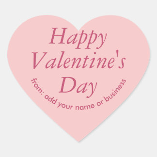 Princess Beauty Pink Heart Valentine's Sticker