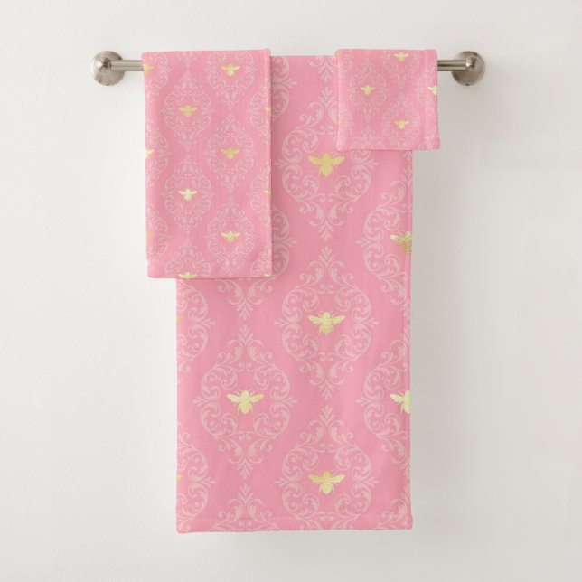 Princess Bee Series Design #3  Bath Towel Set (Insitu)
