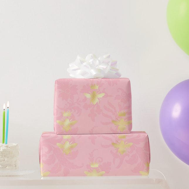 Princess Bee Series Design #4  Wrapping Paper (Party Gifts)