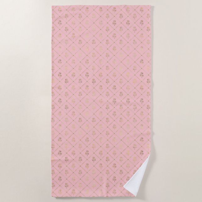 Princess Bee Series Design #6  Beach Towel (Front)