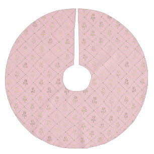 Princess Bee Series Design #6 Brushed Polyester Tree Skirt