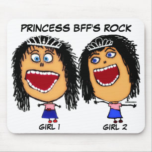 Princess Best Friends Rock Mouse Pad