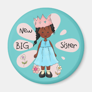 Princess Big Sister African American Magnet