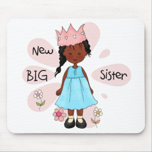 Princess Big Sister African American Mouse Pad