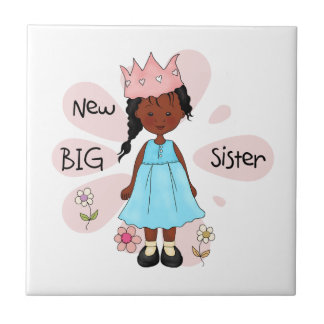 Princess Big Sister African American Tile