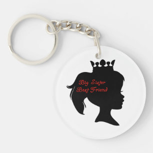 Princess Big Sister Best Friend Key Ring
