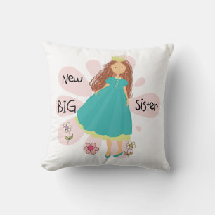 Princess Big Sister Brown Hair Cushion