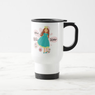 Princess Big Sister Brown Hair Travel Mug