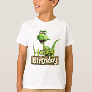 Princess Birthday Dinosaur – Cute Dino Party Sign T-Shirt