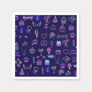 Princess Birthday Gift Bag Royal Party Favour Ba Napkin