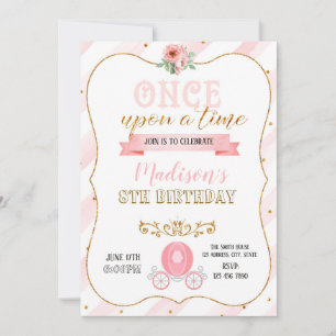 Princess birthday invitation