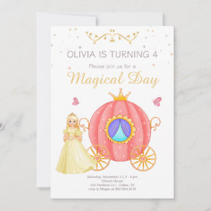 Princess Birthday Invitation, Little Princess Girl Invitation