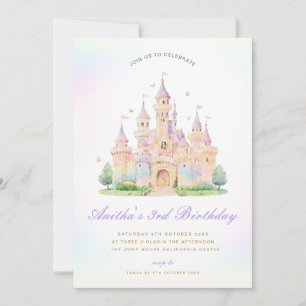 Princess Birthday Invitation, Magic Castle Party I Invitation