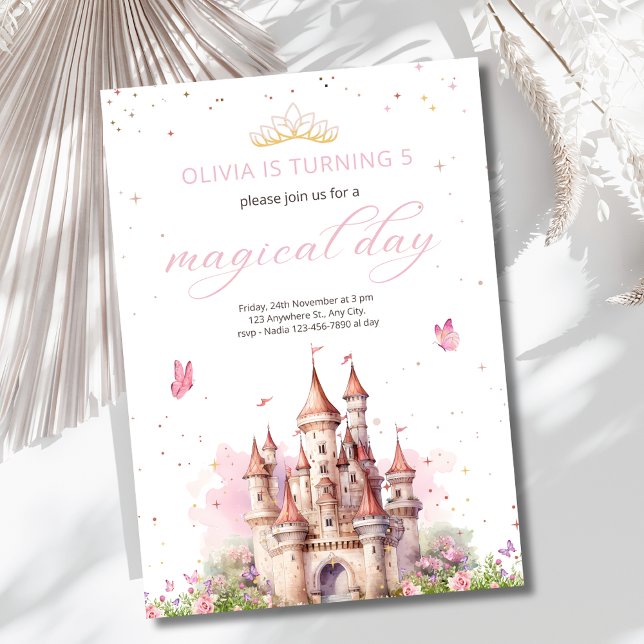 Princess Birthday Invitation, Princess Magical Day Invitation (Creator Uploaded)