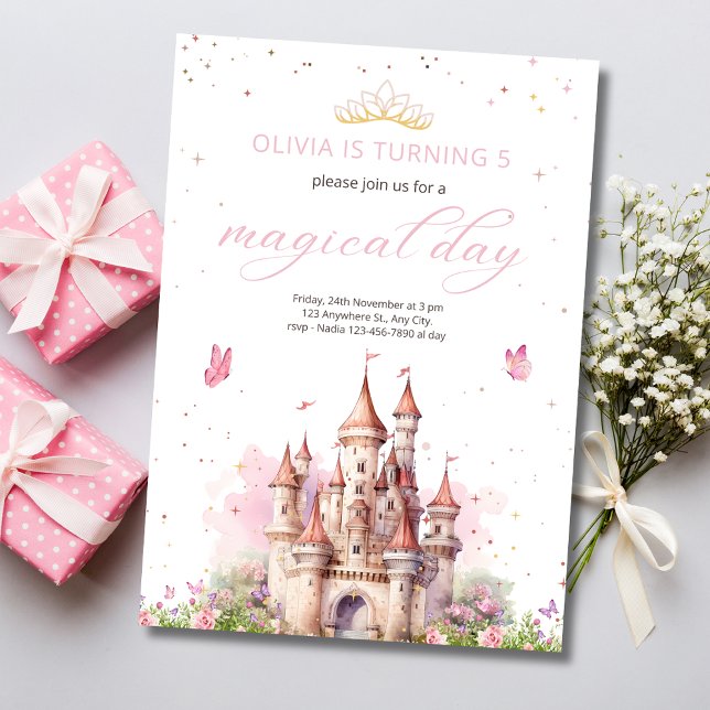 Princess Birthday Invitation, Princess Magical Day Invitation (Creator Uploaded)