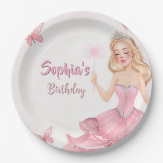 Princess Birthday Paper Plate