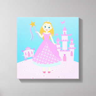Princess Birthday Party Canvas Print