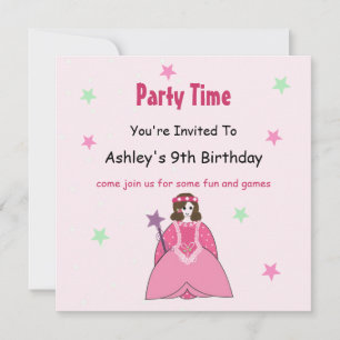 Princess Birthday Party Invitation