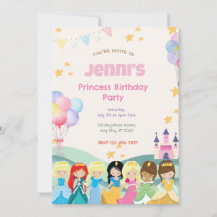 Princess Birthday Party Invitation