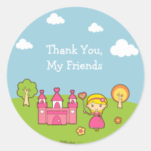 Princess Birthday Party Sticker