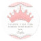 Princess Birthday Pink Crown Thank You Sticker