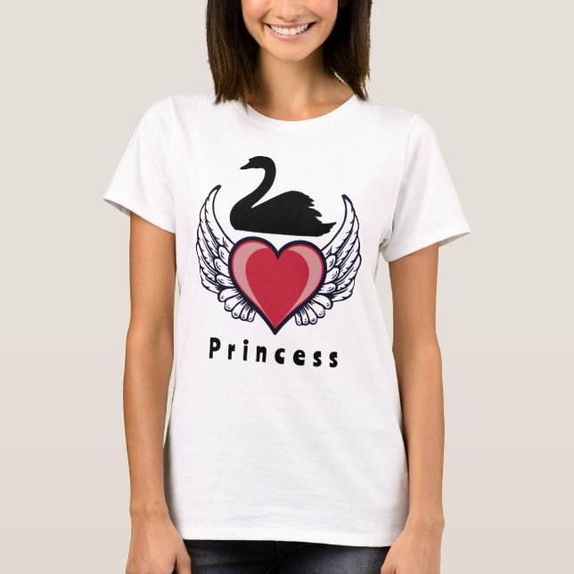 princess black swan T-Shirt (Front)