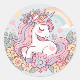 Princess Blossom Classic Round Sticker