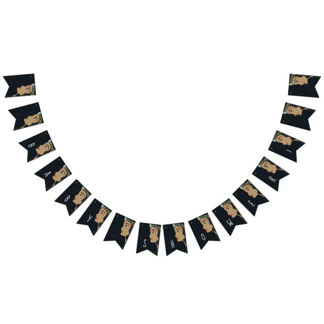 Princess Blue Baby Shower Bunting (All)