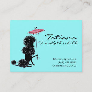 * Princess Blue/Black Crown Calling Card *